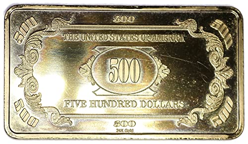1928. mckinley 500 dolar 24K pozlaćeni token o necrtenom