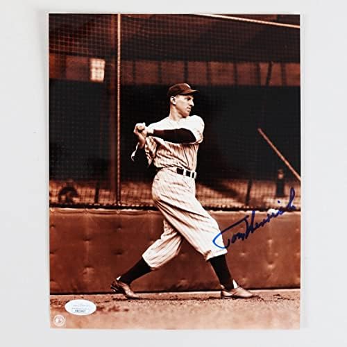 Tommy Henrich potpisao je fotografiju 8 × 10 Yankees - COA JSA - AUTOGREM MLB Photos