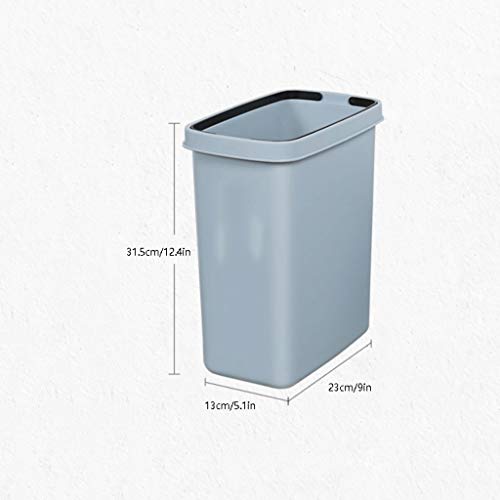 Spring-Top poklopca Kompaktna tanka smeća, plastični otpadni kantu sa zaštitom od mirisa, 2,6 galona spremnika za smeće za smeće,