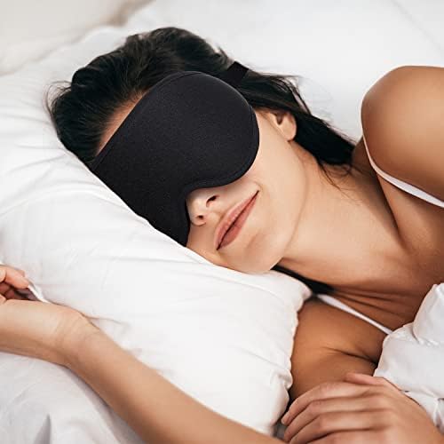 Maska za vrijeme spavanja, nadogradnja svjetlost blokira 3D maske za oči za spavanje, povez za muškarce žene