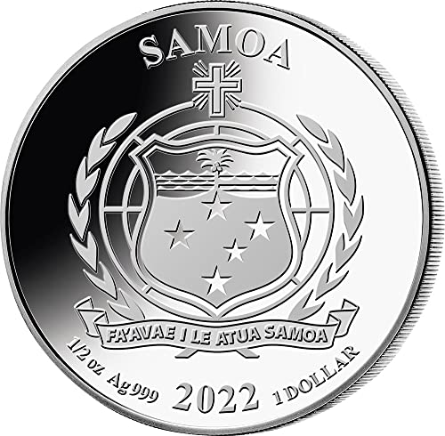 2022 DE Justice League 2022 Powercoin Shazam Justice League 1/2 oz Silver Coin 1 $ Samoa 2022 Dokaz