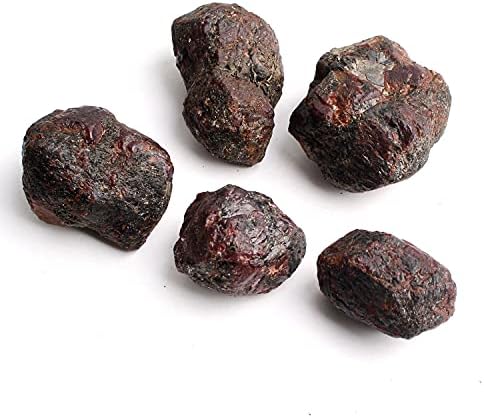 Laaalid XN216 1pc Natural Crystal Crvena granata Grubi minerali Vino crveno kameno Rock uzorke Izlečivanje prirodne