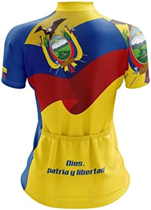 Mount Yale Outdoor Company tim Ekvador mašući ponosno ženski Žuti biciklistički dres & Bib kratki