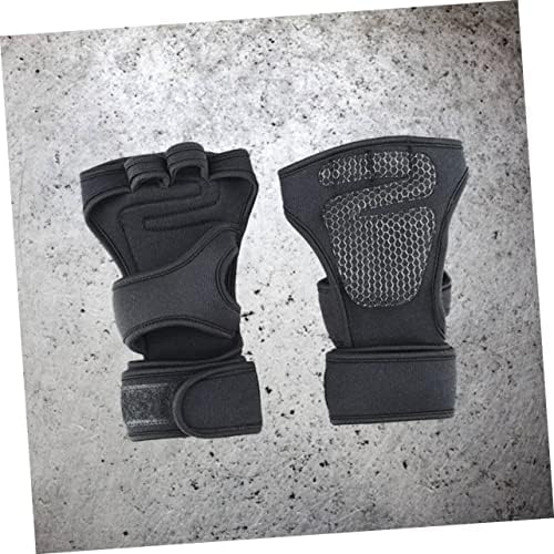 Sportske rukavice za rukavice za vježbanje neoprenski fitnes crna jahanje