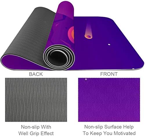 Siebzeh Galaxy Univerzum Planet Premium Thick Yoga Mat Eco Friendly Rubber Health & amp; fitnes non Slip Mat za sve vrste vježbe joge