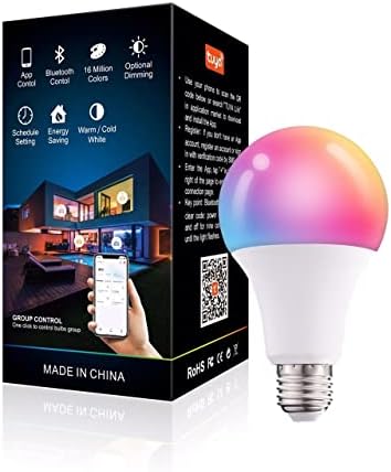 Tuya Smart Bulb, Bluetooth sijalice, sijalica koja menja boju, pametne sijalice E26 RGB sijalica nije potrebno čvorište, 15w ekvivalentno