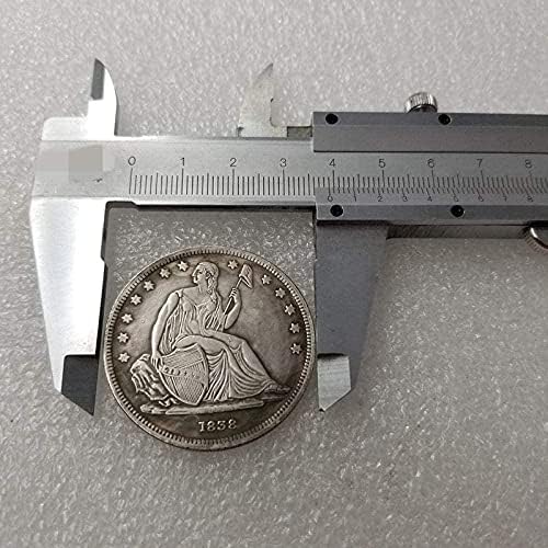 Starinski zanati 1838 Komemorativni kovani bakar srebrni pozlaćen stari srebrni dolar srebrni okrugli novčić 2211