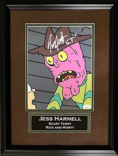 Jess Harnell potpisao je upisano ugrađen 8x10 fotografija zastrašujuća Terry JSA Rick i Morty