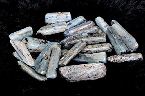 JET BLUE KYANITE TAMED KAMEN 100 grama dragi kamenje Tumble Agate Tumble ljekovita kamena atraktivna originalna ocjena cca.75 do 1