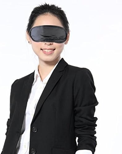 Anhua svilena mekana maska ​​za spavanje za spavanje za spavanje za spavanje za povezivanje sa crnim automobilom vlakom Travel sjenila