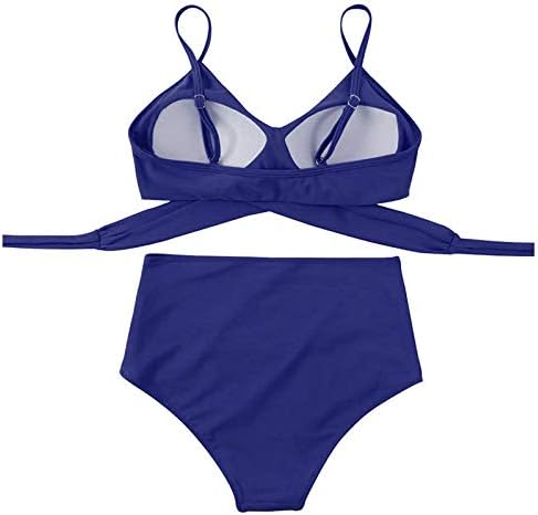 Tankini kupaći kostimi za žene za kontrolu stomaka kupaći kostimi Criss Cross Dvodelni Tankini topovi sa bikini donjim dijelom Twist