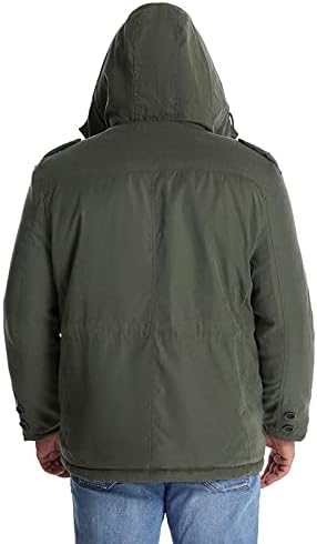 ADSDQ muški jakni, trendi kaputi za odmor Muški zimski plus veličina FIT FIT Vjetrootporna jakna Zipfront Soled16