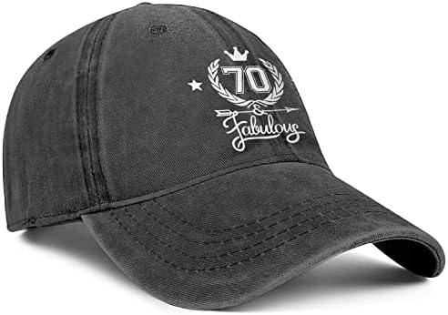 Traqueu Funny 50th 70th rođendanski pokloni muškarci žene bejzbol kapa traper šešir opran pamučni šešir