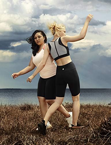 Ajisai biciklističke gaćice za žene, visoki struk print Yoga Work Compression Shorts-9