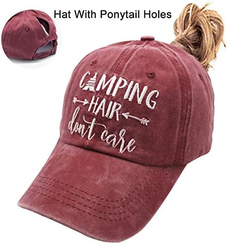 Waldeal ženski vezeni podesivi šešir za rep sa niskim Profićem oprana bejzbol kapa