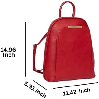 Labante London Veganska kožna dizajnerska ruksačka torbica za žene velike veličine sa magnetskim zatvaračem i zlatnim patentnim zatvaračem