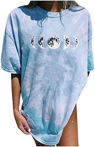 Kratke rukave ljetne majice s kvadratnim izrezom za žene prozračne klasične štampane majice Plus veličine trendi Casual