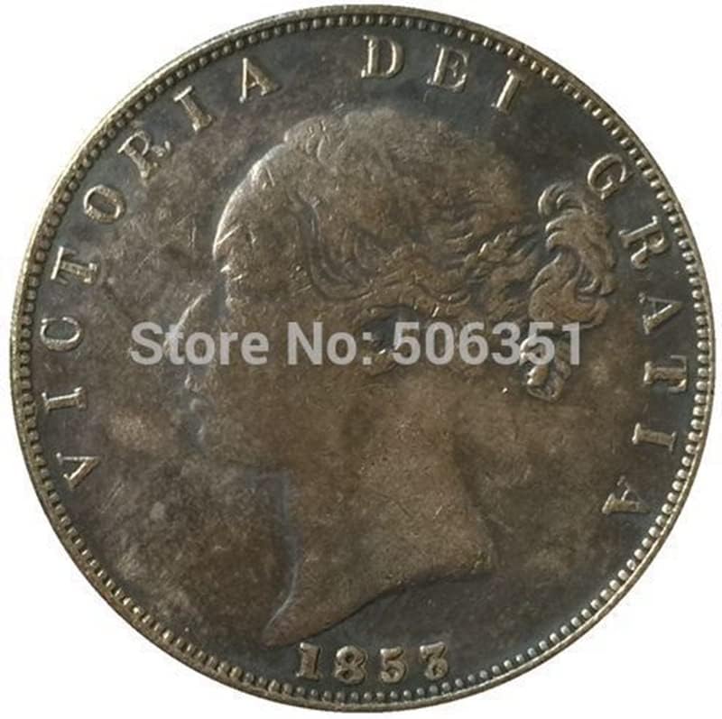 18 različitih datuma Britanski viktorijanski čisti bakar srebrni sukobi antikvite srebrni dolar kovanice