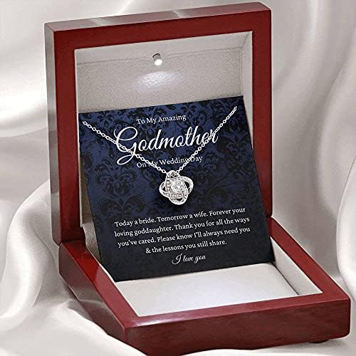 Nakit za poruke, ručno izrađena ogrlica - personalizirani poklon ljubavni čvor, kuma mladenke poklon od kumne do kuma vjenčanja od