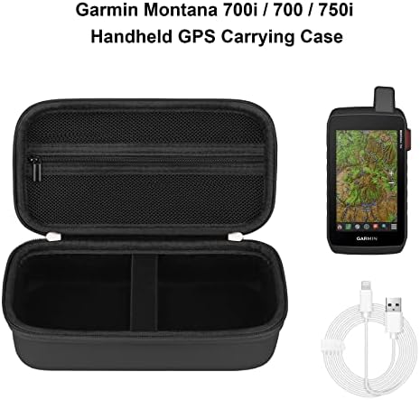 Elonbo torbica za nošenje za Garmin Montana 700i / 700 / 750i ručni GPS, ručni putni držač satelitskog komunikatora, dodatni mrežasti