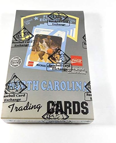 1989. Collegiate North Carolina 1. izdanje košarkaške kutije 36 pakovanja BBCE Omotane - košarkaške kartice